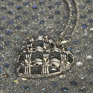 Elegant Silver Heart Pendant Necklace